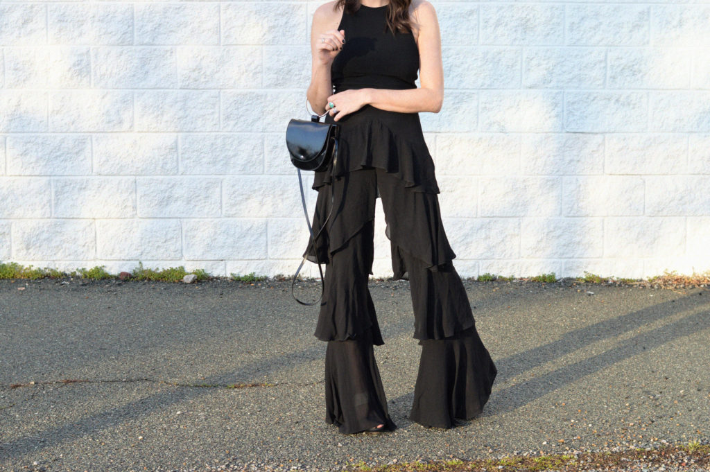 Frill pants zara shop