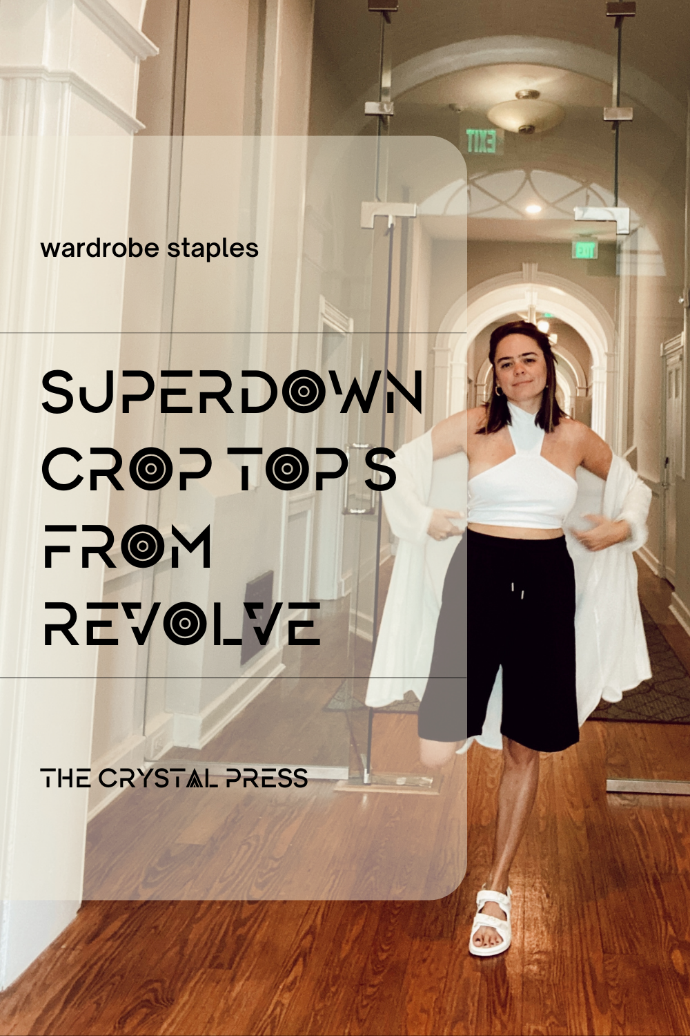 superdown crop top revolve the crystal press