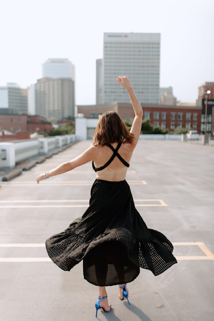 black wedding guest dress