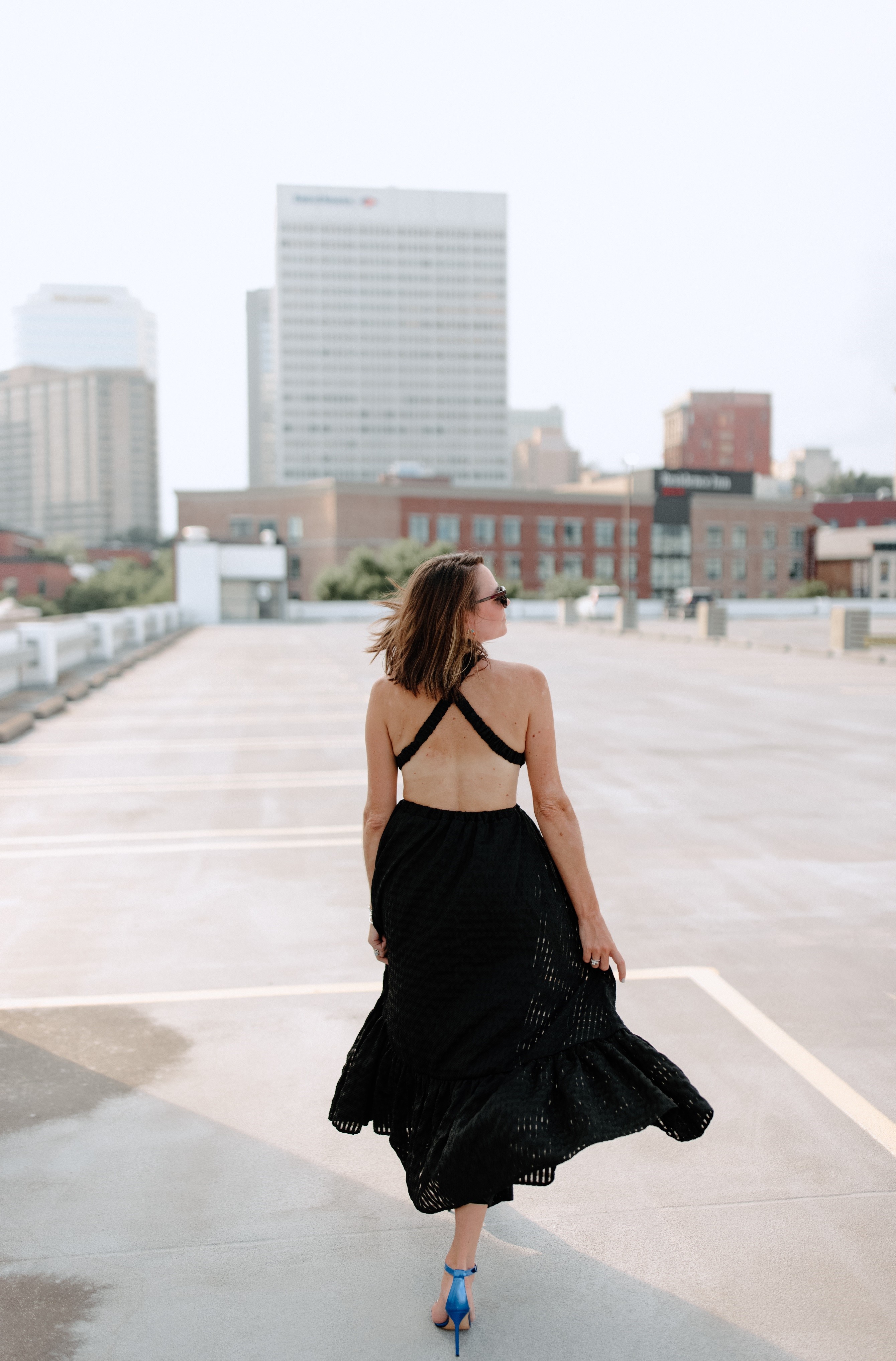 wedding guest dress black