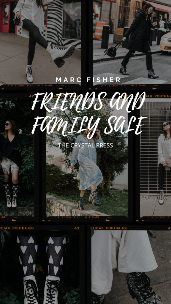 THE CRYSTAL PRESS MARC FISHER SALE