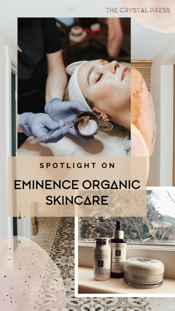 the crystal press eminence organic skincare 
