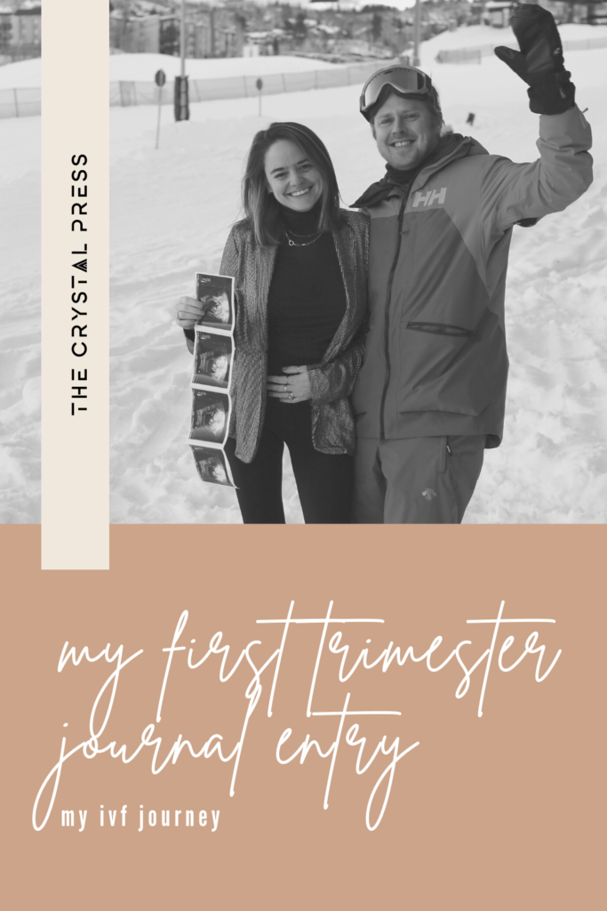first trimester journal entry ivf pregnancy